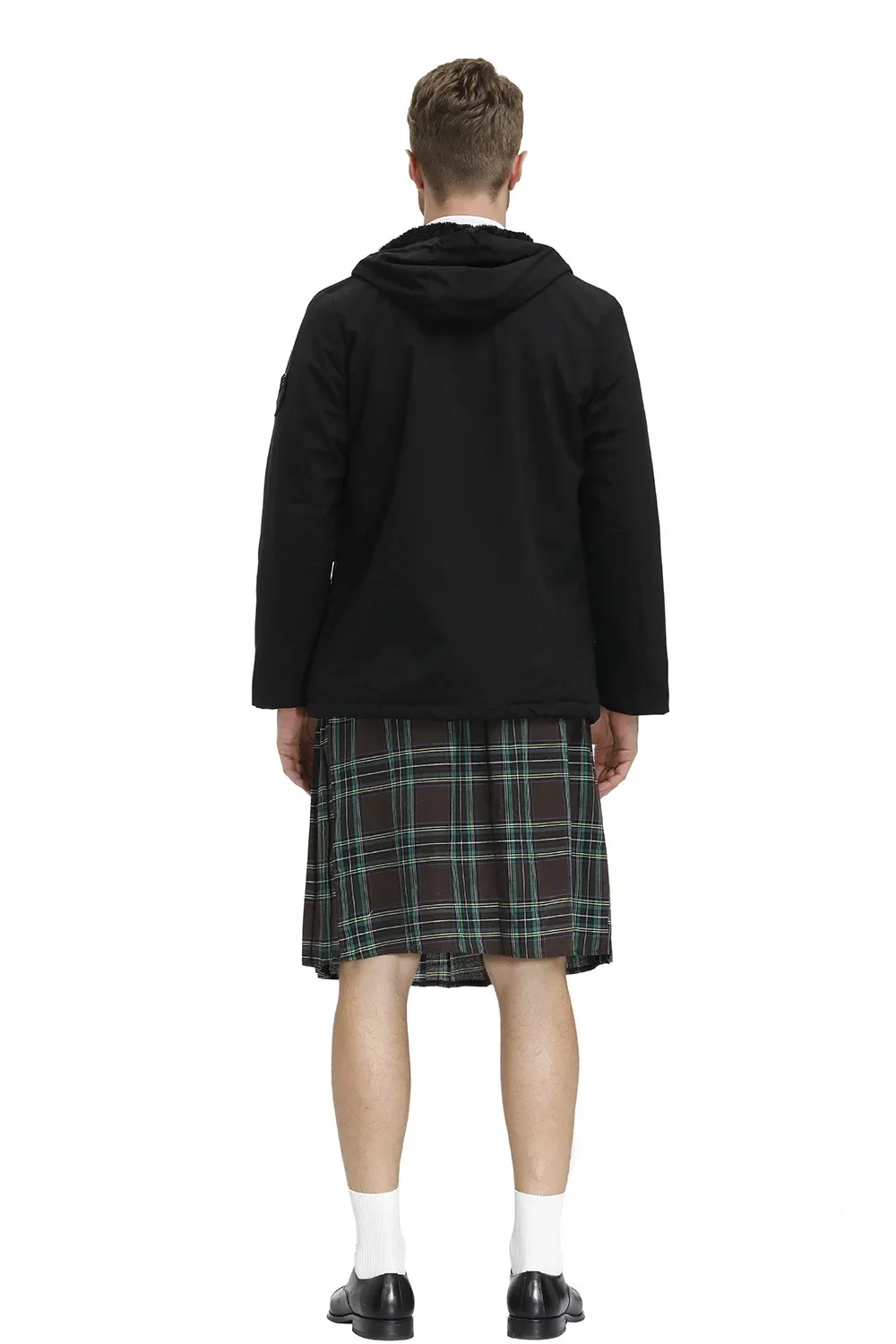 Sujet Kilt traditionnel avec ceinture bilatérale pour hommes Kilt masculin plissé en tartan des hautes terres