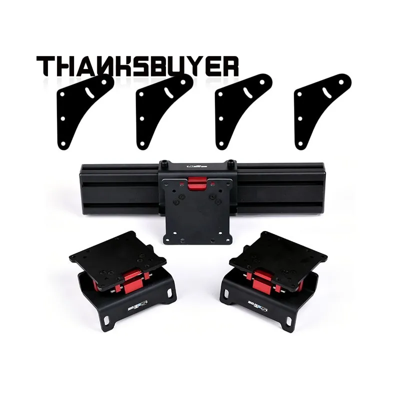 

Монтажный кронштейн монитора тонкой настройки Simtrue + угловые пластины с ЧПУ, предназначенные для трех экранов 21–49 дюйма