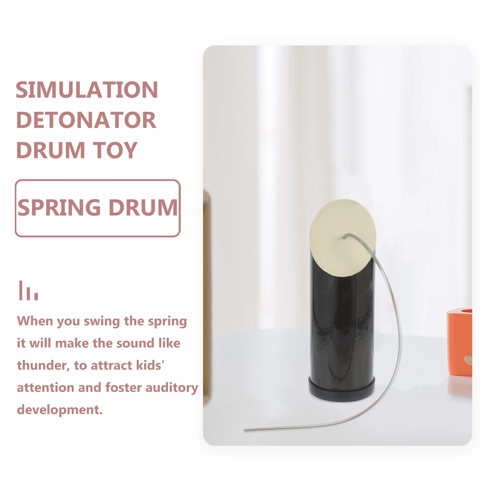 

Thunder Drum Orff Instruments Toy Simulation Baby Musical Early Toys Toddler Shaker Gift for Kids