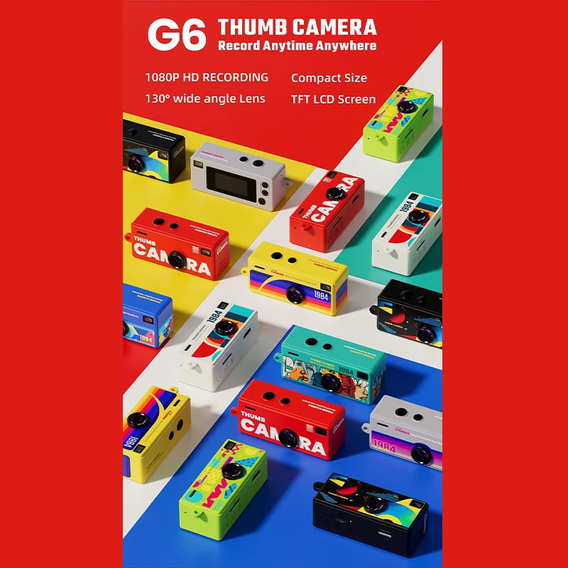 

Мини-брелок для большого пальца, камера 0,96 дюйма, мини-экшн-камера, ретро-поддержка карт памяти, 1080P, очень маленькая видеокамера, видеорегистратор