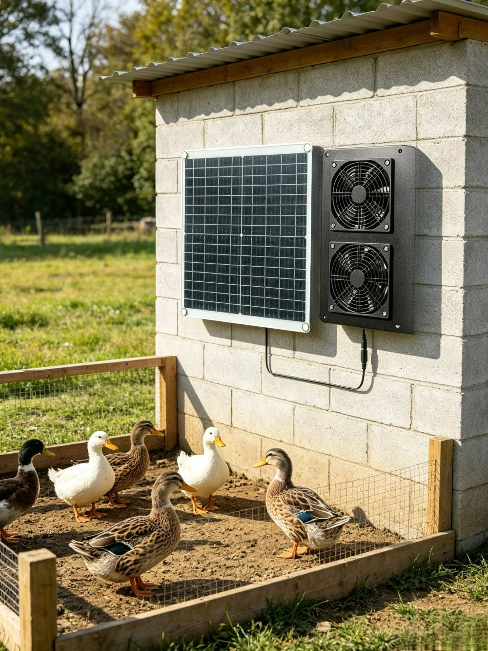 Outdoor Power Vent - Вентилятор на солнечной энергии 20 Вт