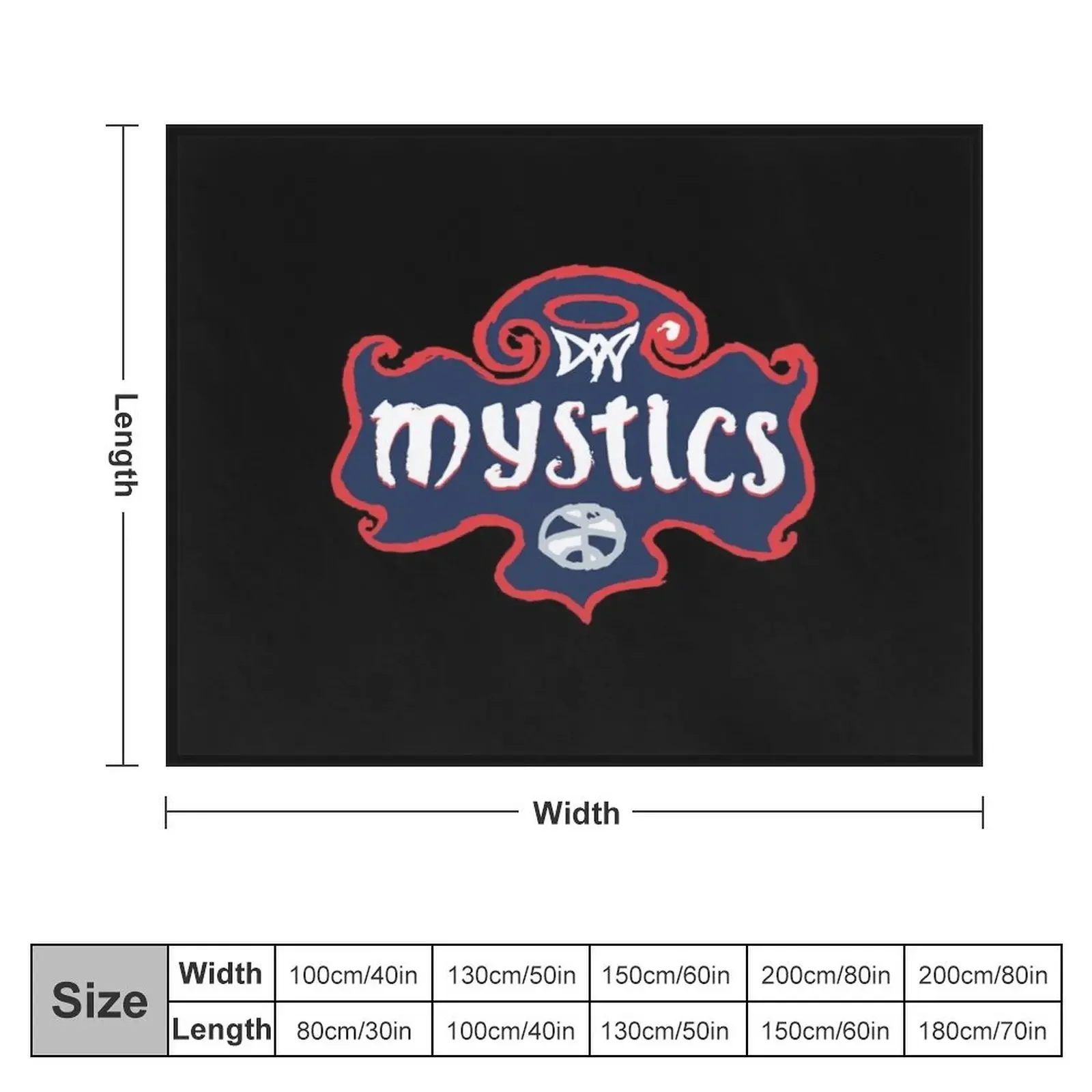 Washington Mystics Throw Blanket For Decorative Sofa For Baby Blankets