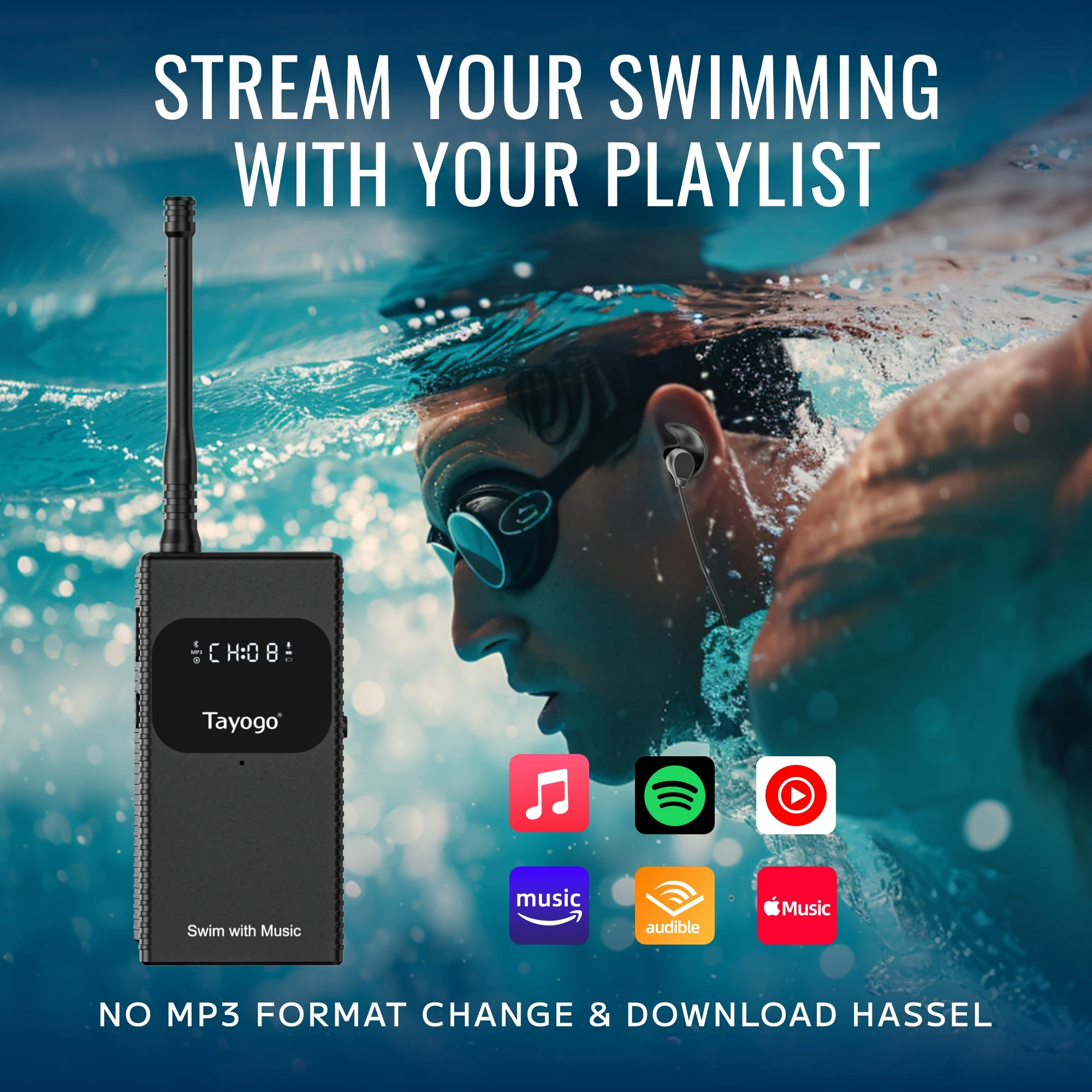 Tayogo T6+W18 Swim Music Combo - Audio Music Download Free Mp3 review and price