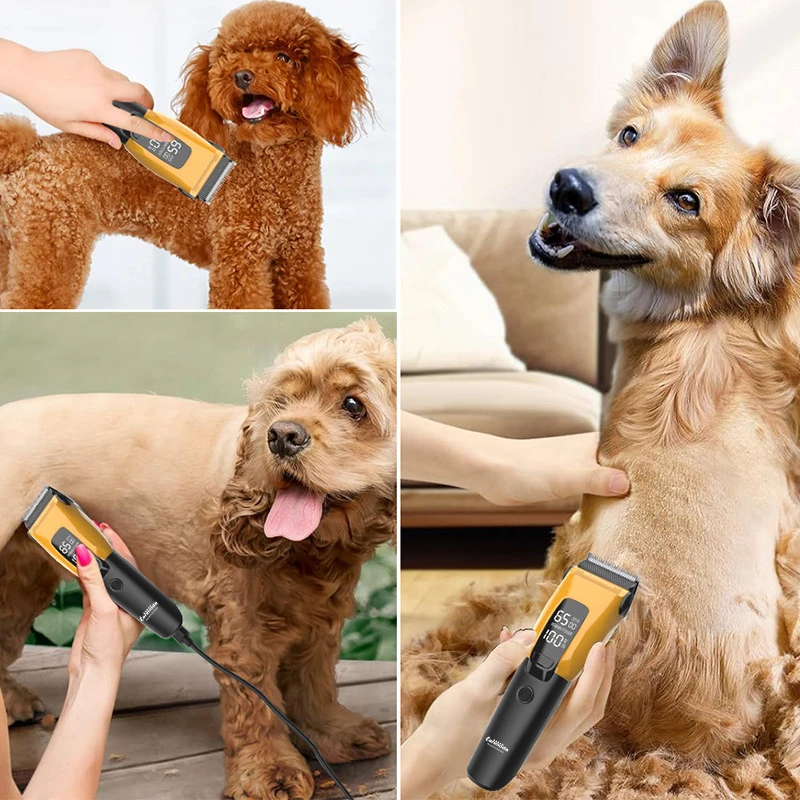 Lanmoda Pet Clipper Professional Dog Hair Trimmer Cat Grooming Shaver Typc Charged Electric Puppy Cutting Machine for Big animal