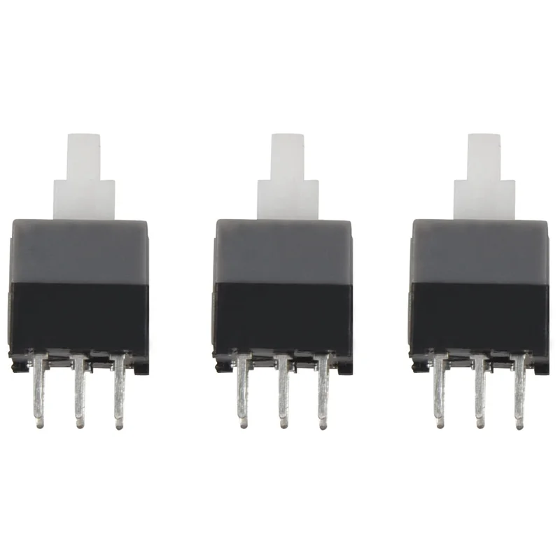 ABJN-6 Pin DPDT Latching Tact Tactile Push Button Pushbutton Switch 60 Pcs