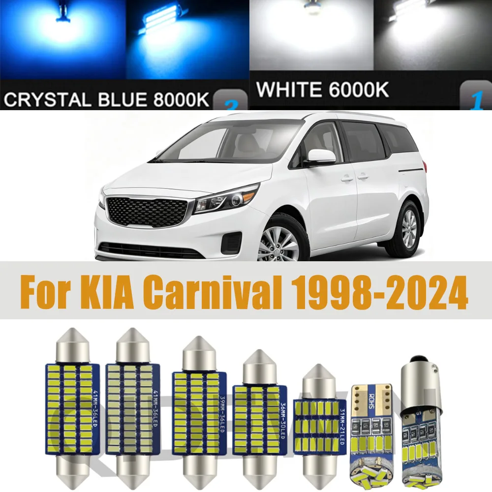Image of Auto-Glühbirnen-Zubehör LED-Innenbeleuchtungsset für KIA Carnival 1998-2018 2019 2020 2021 2022 2023 2024 Kennzeichenleuchte