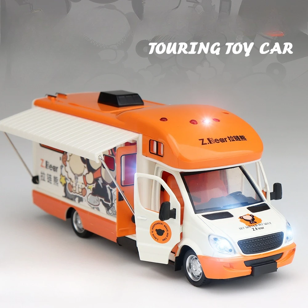 

Моделирование 1:32 сплава мультфильм туризм модель автофургона орнамент, игрушка, детский игровой подарок