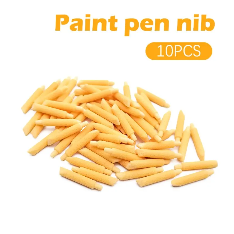 

10Pcs Paint Pen Nib 110 Nib Durable Pen Head Accessories Spare Replacement Nib Tips Refillable Marker Paint Brush Nibs