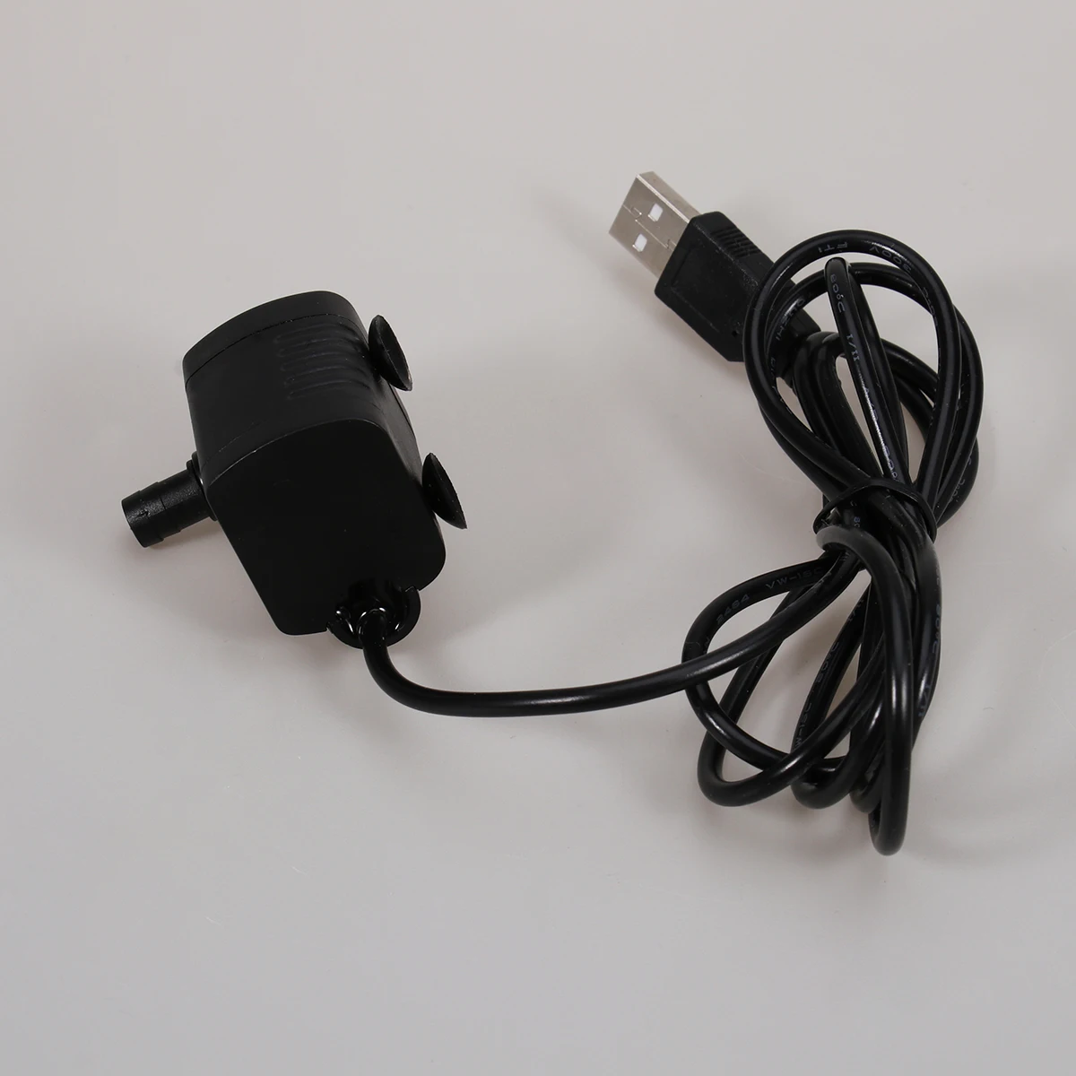 

USB-1020 3.5V-9V 3W Mini Submersible Water Pump Black 8Mm Outlet 14x15x1 Inch 555 Inch Cable Adjustable Flow for Aquarium