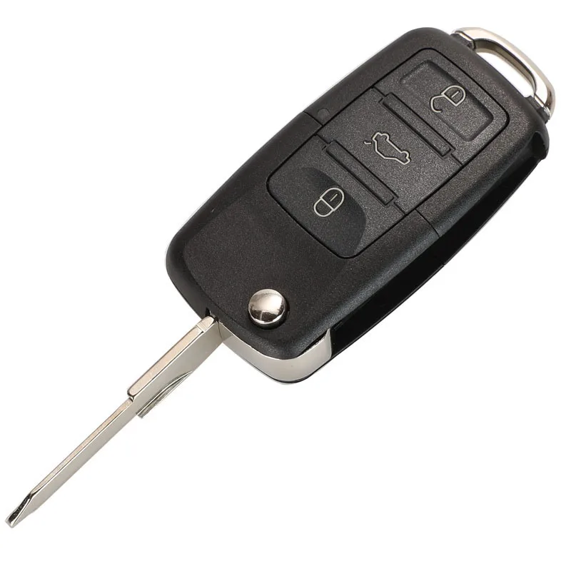 jingyuqin 2/3/4 Przyciski Do VW Volkswagen Golf Passat Polo Jetta Touran Bora Sharan Fob Flip RemoteCar Key Shell Zamiennik