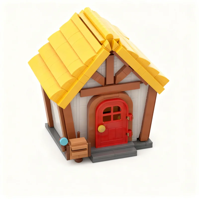 2007pcs MOC Animal Crossing Vi - огляд і ціна Art Craft Village