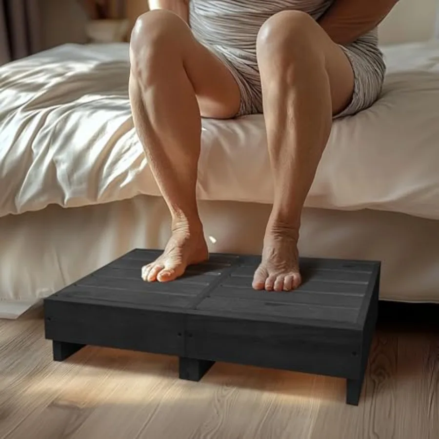 

Деревянная подставка-ступенька высотой 6 дюймов для кровати, ступеньки для высоких кроватей для взрослых и пожилых людей, подставка-ступенька для спальни и кухни, L