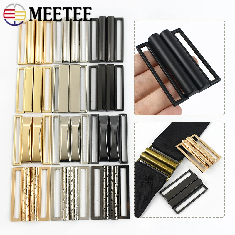 

2/5Pcs 50mm Metal Belt Buckle for Women Coat Waistband Decorative Clasp Jacket Garment Hook Buckles DIY Sewing Accessories