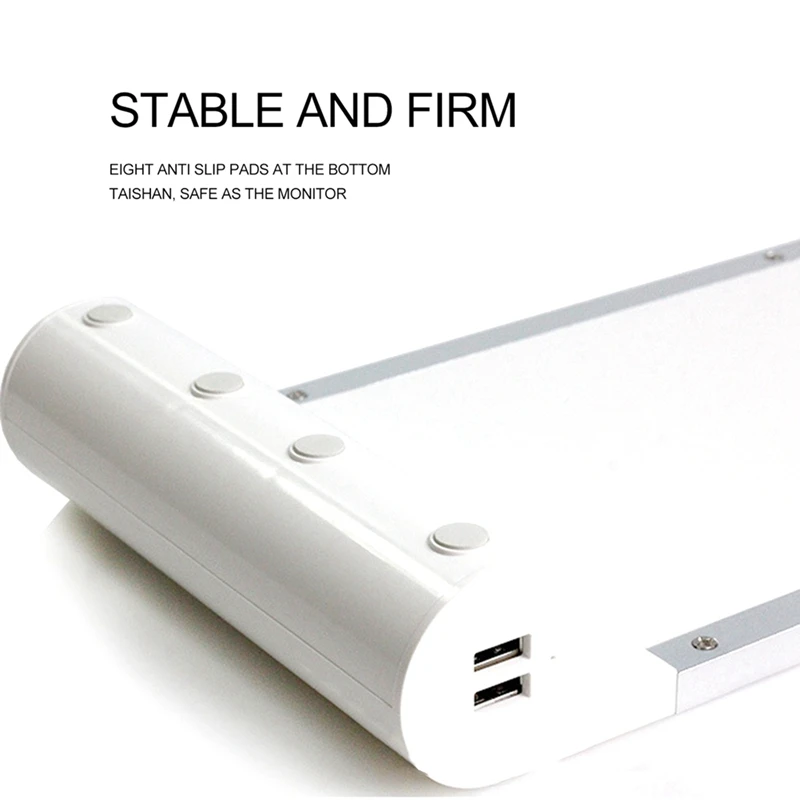 Computer Stand Hub LCD Monitor Stand With USB Charging Port EU Plug