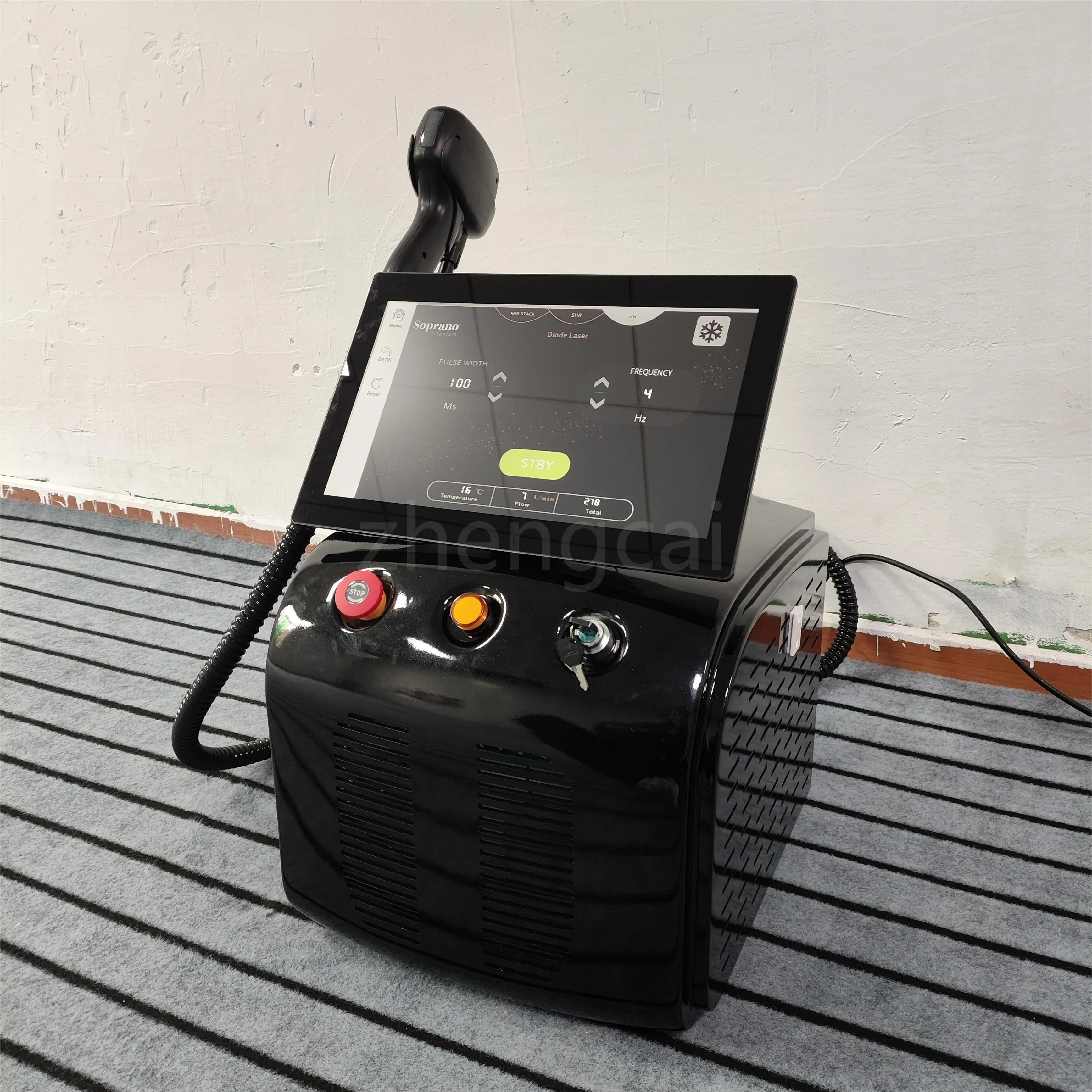 High Quality Diode Ice Platinum Titanium 1000W Handle Permanent Removal Fast Hair Removal