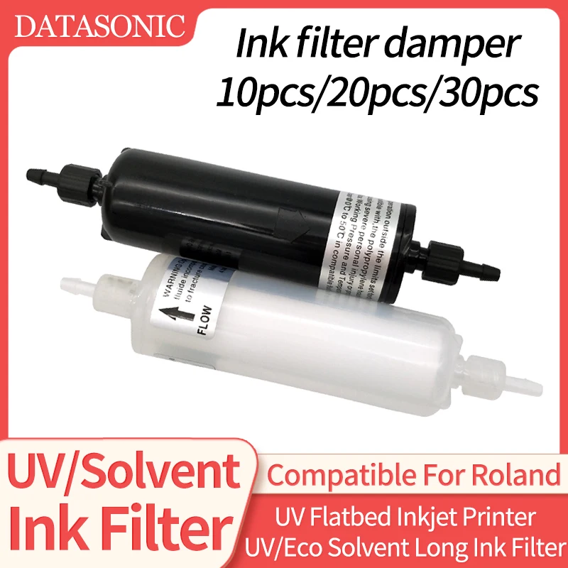 10/20/30 pcs UV / Eco solvent 5u long Ink Filter for Roland Flora Gongzheng Infiniti UV flatbed inkjet printer ink filter damper