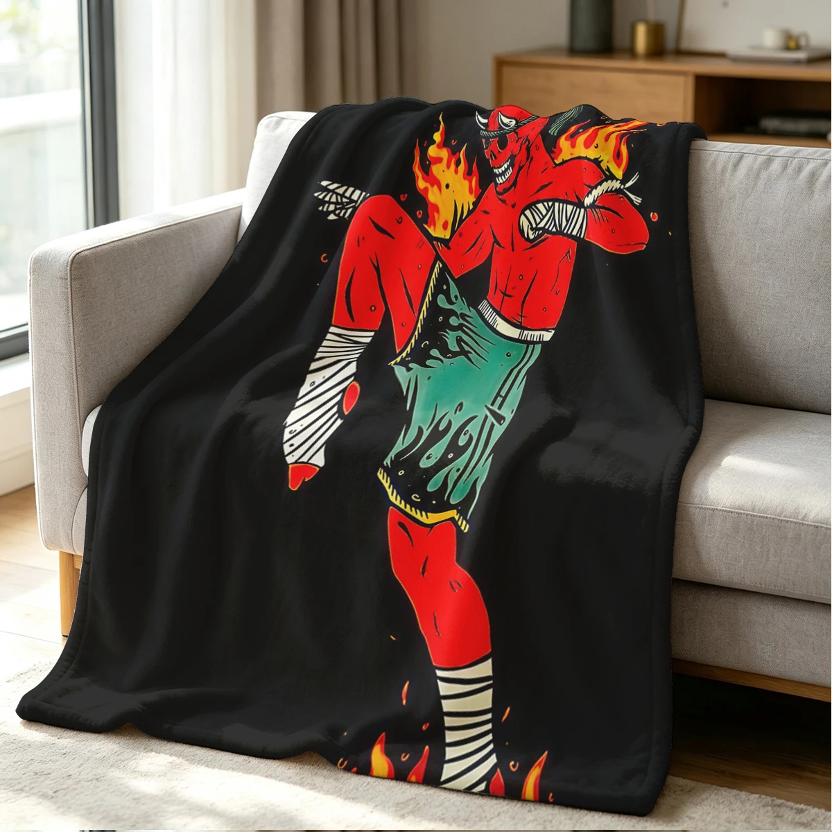 Fire Fighter Blanket Soft Cozy Throw for Sofa Bed Festive Holiday Decor Gift for Kids and Adults,Lightweight and Warm