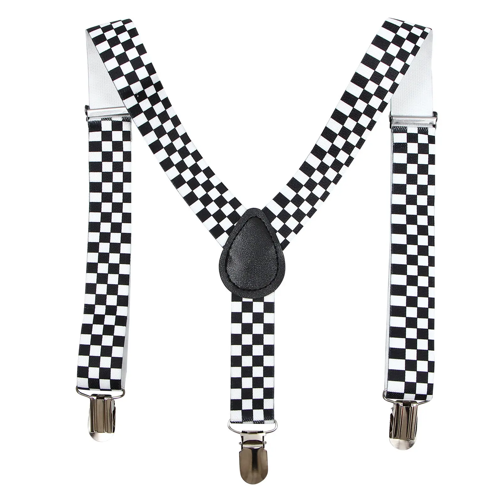 suspensorios-y-back-xadrez-preto-e-branco-com-clipe-elastico-ajustavel-para-calcas-formais-e-casuais