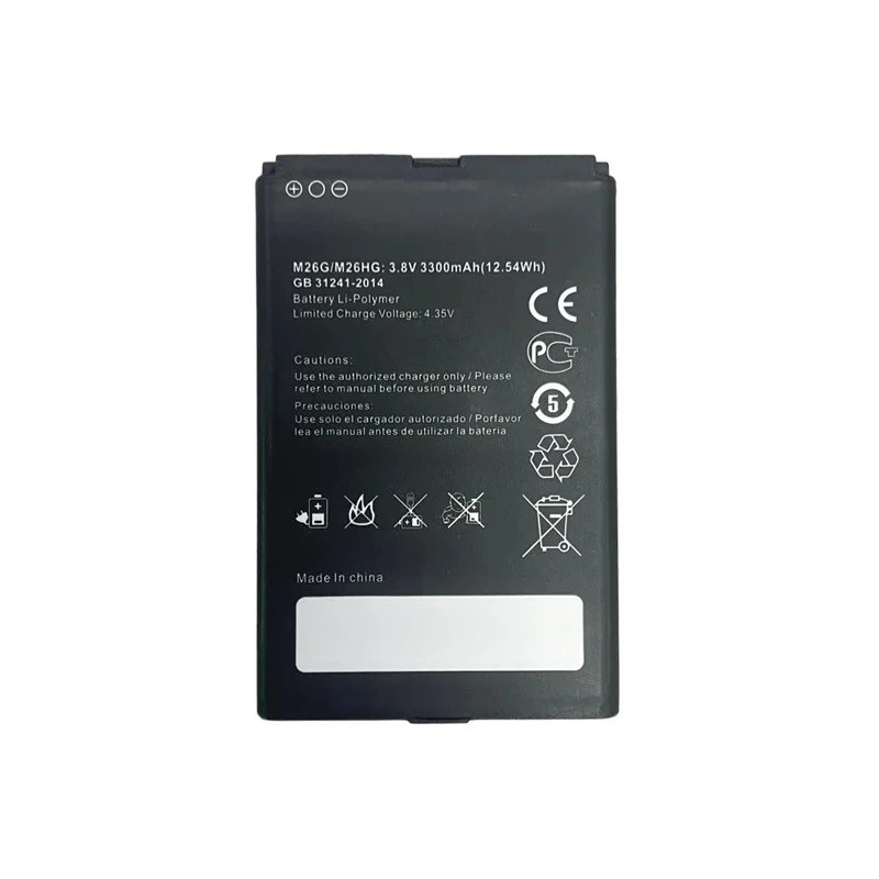New M26G 3.8V 12.54Wh 3300mAh Replacement Battery for M26HG M100-CAT6 M27HG 4G LTE WIFI Router High Quality Rechargeable Battery