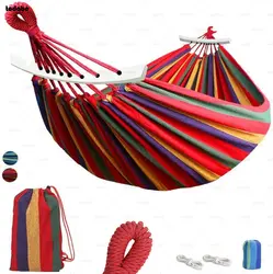 Canvas Hammock Outdoor Camping Back packaging Leisure Swing Sleeping  Hanging Bed