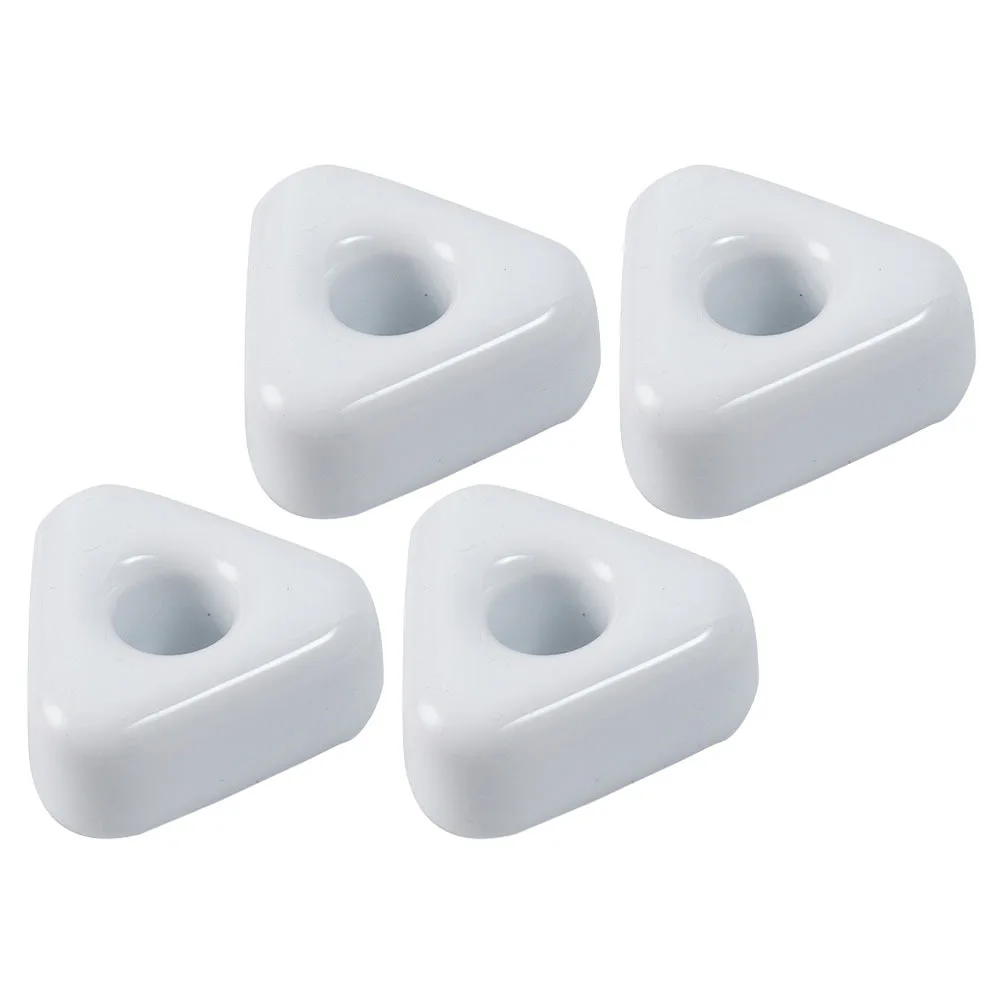 

4Pcs Toothbrush Holder Ceramic Household Bathroom Accessory Triangular Design Desk Organizer Rustproof Non-Deform Countertop