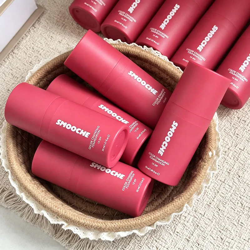 2026 Hot Sales SMOOCHE 30ml Color Changing Liquid Foundation Conceal Facial Flaws Self‑Matching Skin Tone Natural Face Cosmetics