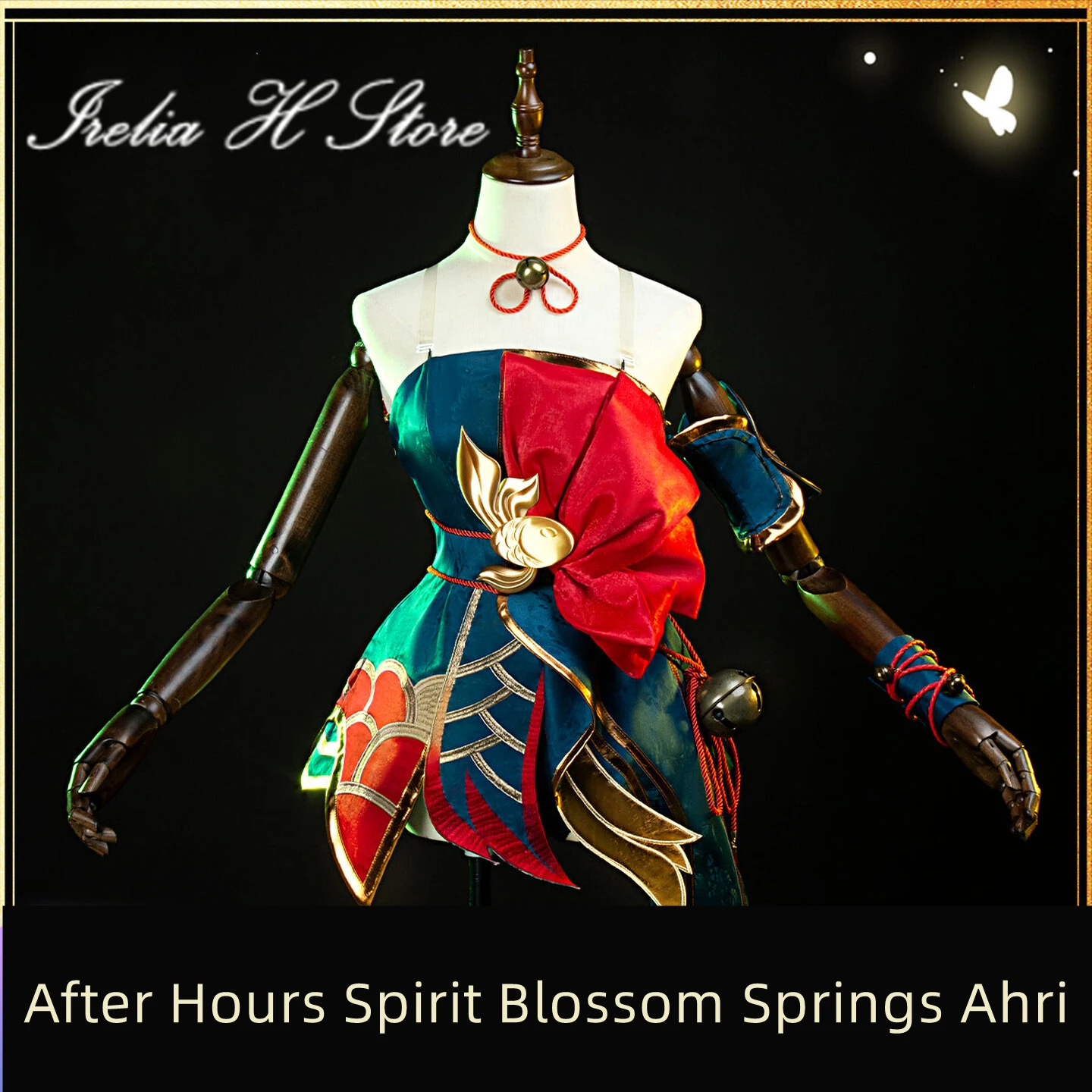 

Irelia H Store Ahri LOL After Hours Spirit Blossom Springs Ahri Cosplay Costume for women halloween kimono dress