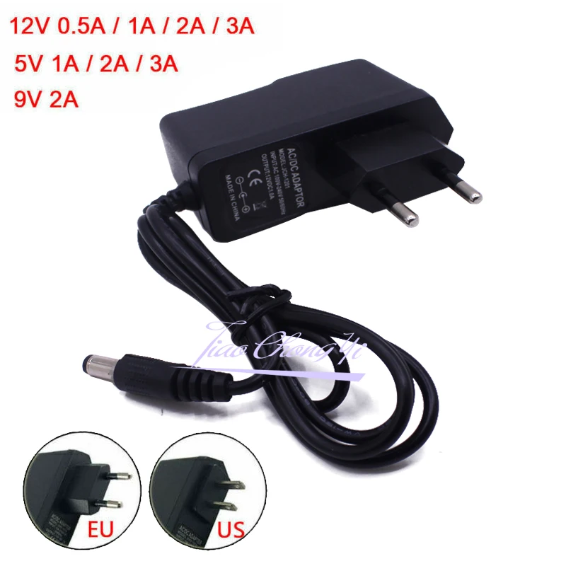 DC 5V 9V 12V 24V 1A 2A 3A Power Supply Charger Adapter  Adaptor DC 5 9 12 24V Volt DC Swiching EU 220V To 12V Led Strip lamp