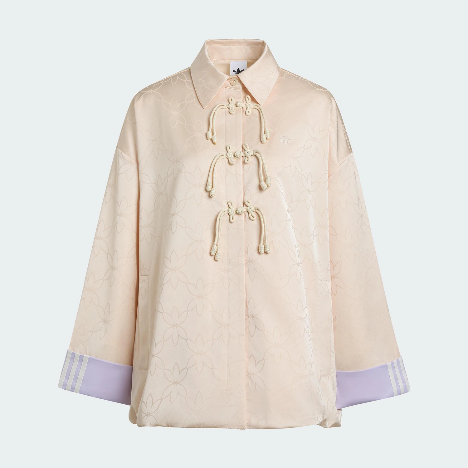 Chaqueta holgada china nueva bordada para mujer Adidas Trefoil genuina KW1997