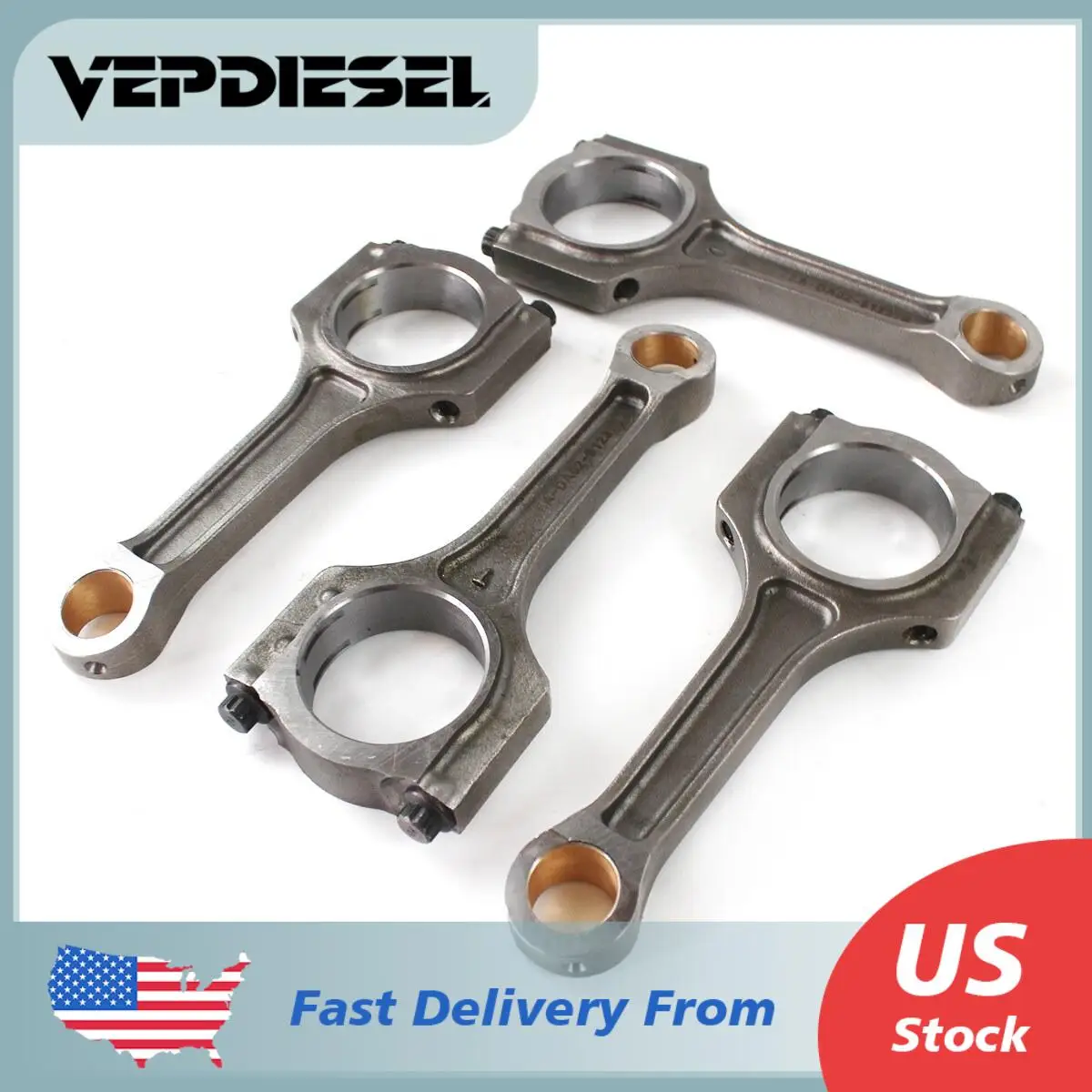 

4x New Connecting Rods set For Hyundai Genesis Coupe Kia Optima Sorento 2012-2016 2.0L 23510-2G440 235102G440