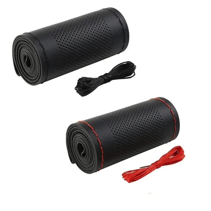 

Hand-sewn car steering wheel covers, DIY leather interior decoration, caravan trailer, truck off-road