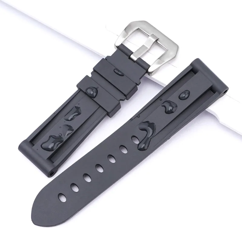 for Panerai Silicone Watch Band Universal Soft Rubber Watch Straps Men Women Sport Bracelets 20mm 22mm 24mm 26mm Wristbands Belt