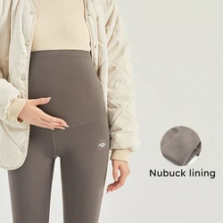 高弾性マタニティレギンス、腹部サポート、腹ペンシルパンツ、妊婦の服、シームレス、春と秋