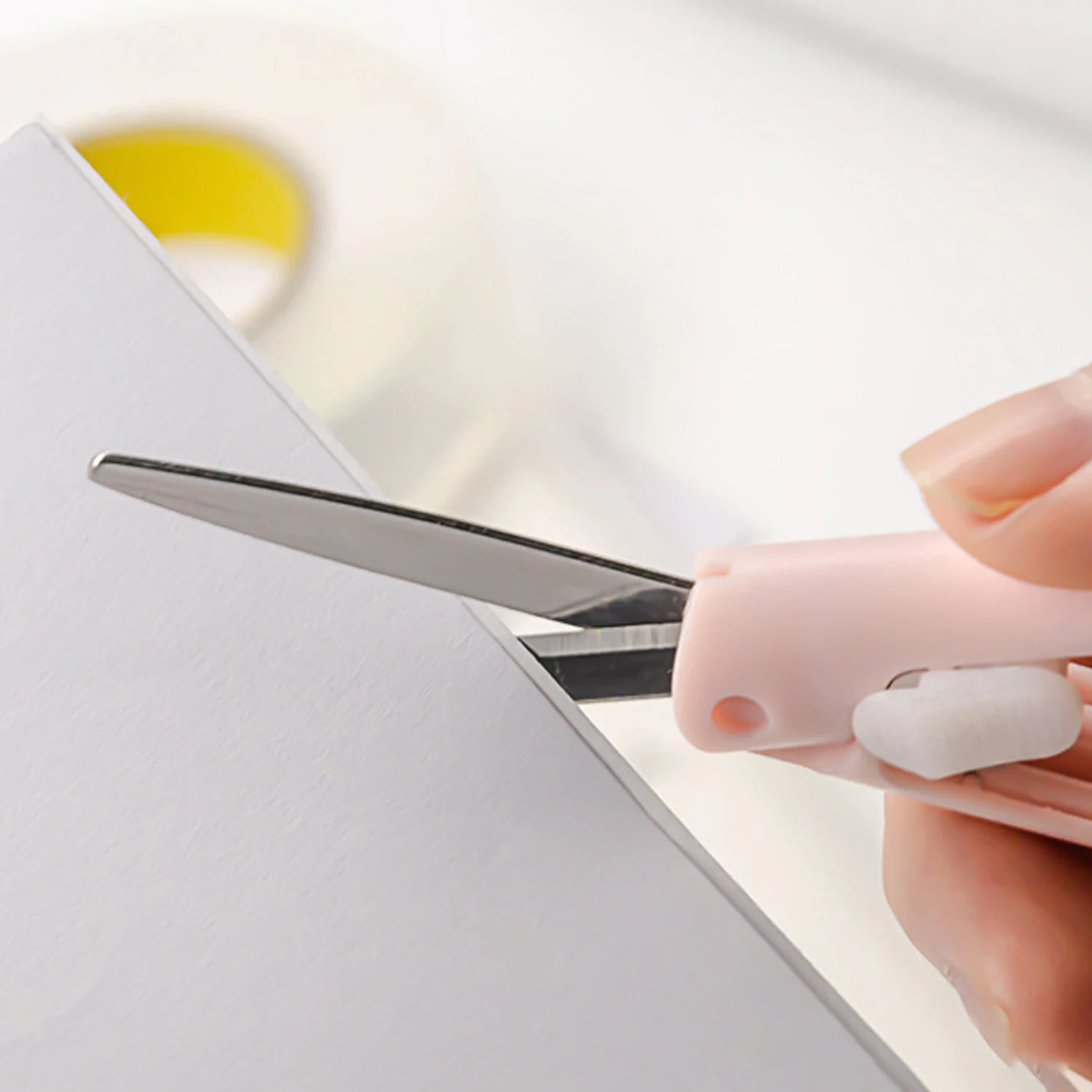 2 In 1 Mini Portable Scissors Paper Cutter Knife Multifunctional Pocket Pen Shape Scrapbooking Carving Cutting Utility Knife