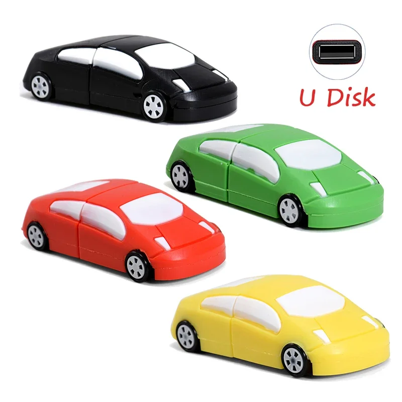 

JASTER Cartoon Car USB Flash Drive 64GB Cute Memory Stick 32GB High Speed Pendrive 16GB Gifts for Kids Usb Memory 8GB U Disk 4GB