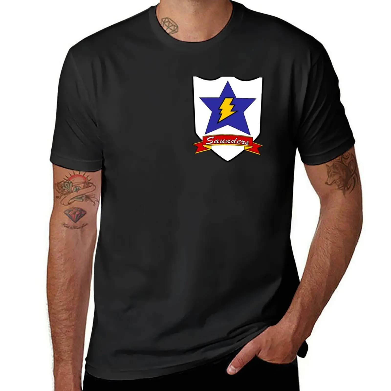 

Girls und Panzer - Saunders Girls High School T-Shirt vintage clothes customs design your own Men's clothing