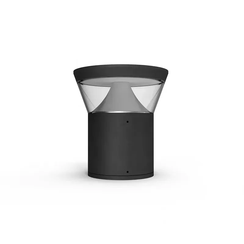 Modern Outdoor LED Pillar Lawn Light 10W 15W 20W Aluminum Path Lamp 250mm Height Garden Yard Lighting Fixture