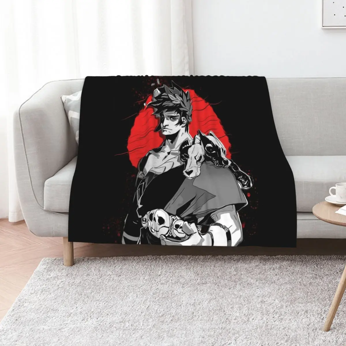 Zagreus - Hades Throw Blanket Personalized Gift Furrys Soft Big Retros Comforter Plaid on the sofa Blankets