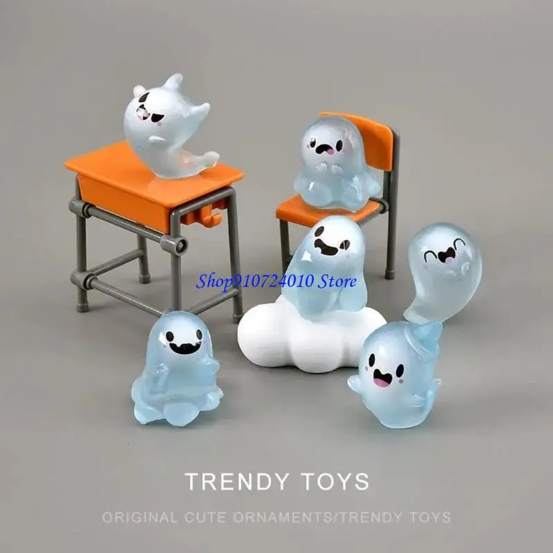 (Random 6-Pack) Glow-in-the-Dark Mini Figurine Blind Box