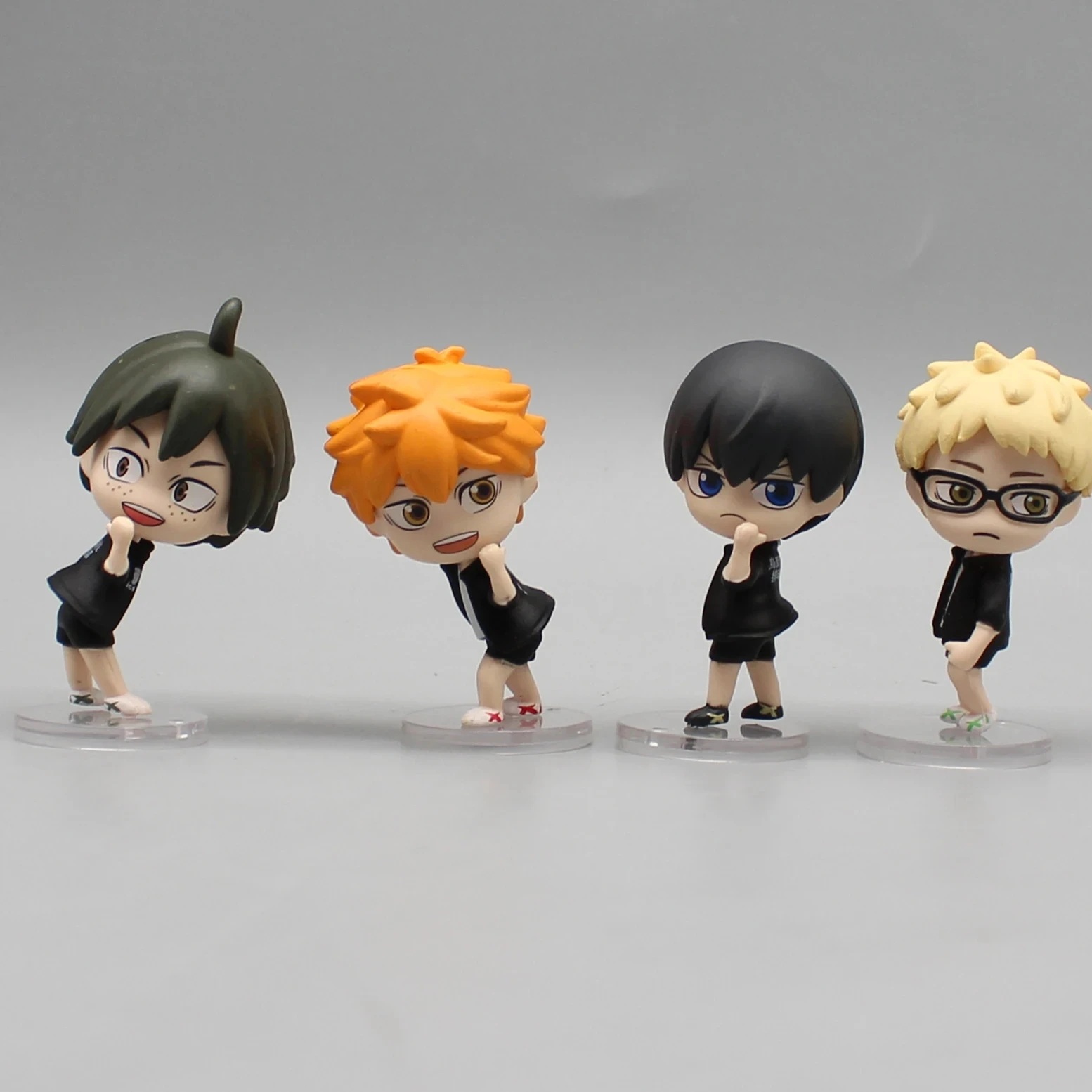 

5.5cm 4pcs Set Anime Haikyuu Action Figure Hinata Shoyo Tobio Kageyama Capsule Toy Figurine Model Doll Collection Statue Gift