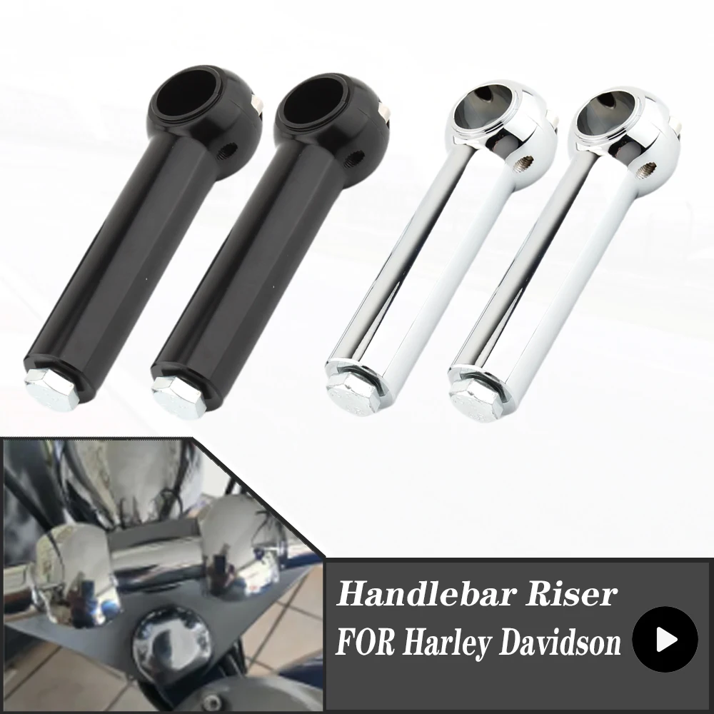 Motocicleta guiador braçadeira Riser, montagem do riser para Harley Davidson Cruisers Choppers, Rise Bar, 2 \
