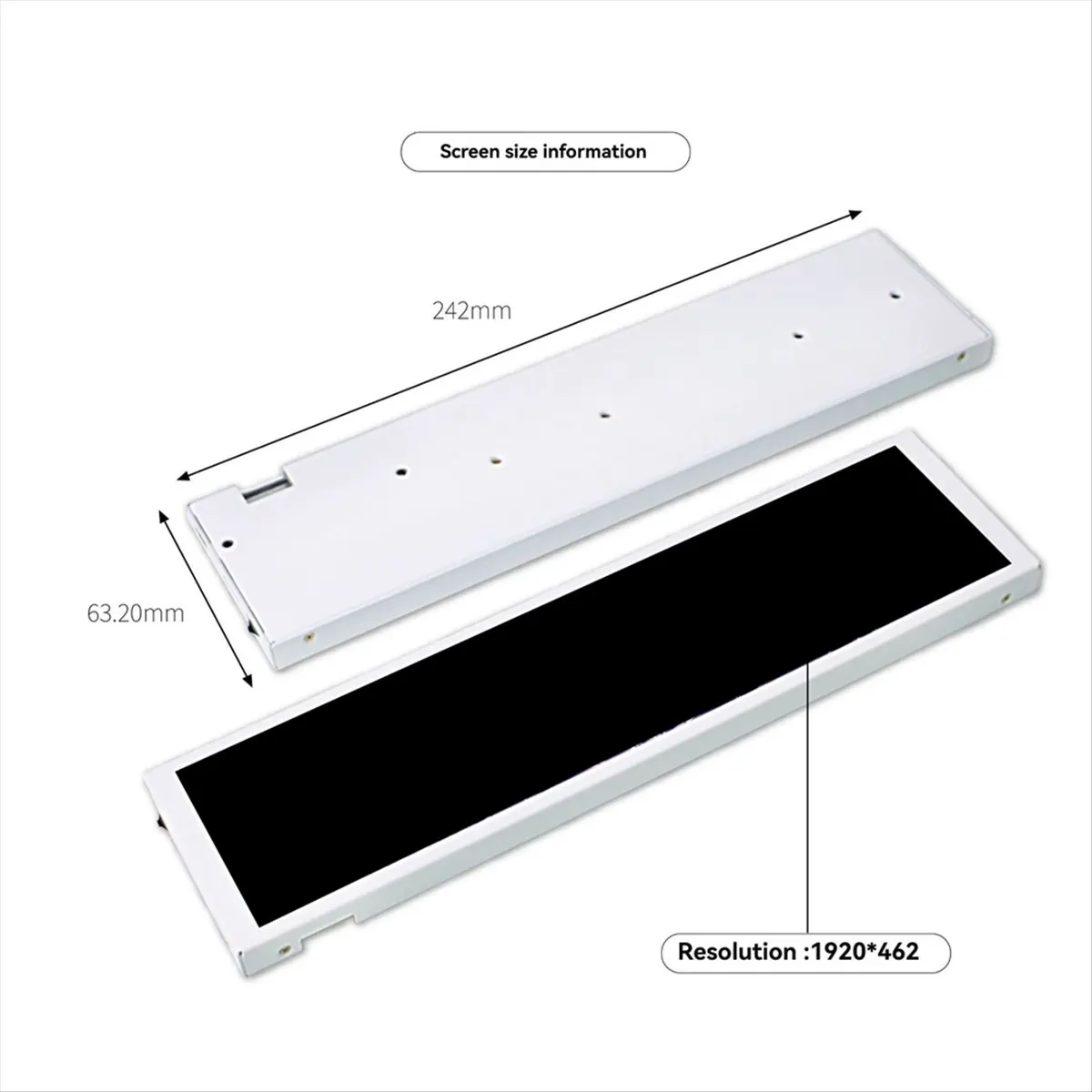 

M85K 9.2 Inch USB Secondary Monitor IPS 1920x462 Secondary Screen CPU GPU RAM Computer Monitor for 10 11