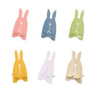 Wooden Detachable, Simple Rabbit Splice, Tablet, Desktop, Universal Shelf, Assembly,  Mobile Phone Holder Stand，2pcs