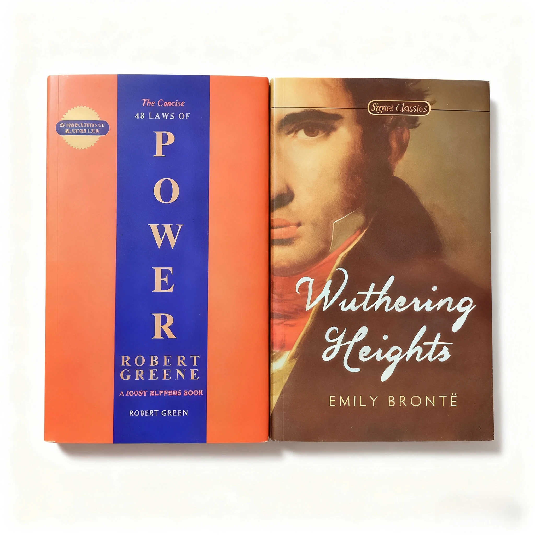 《The Concise 48 Laws Of Power》+《Wuthering Heights》Le jeu de la loi principale du pouvoir Livres de renommée mondiale Romans classiques Cadeaux de Noël