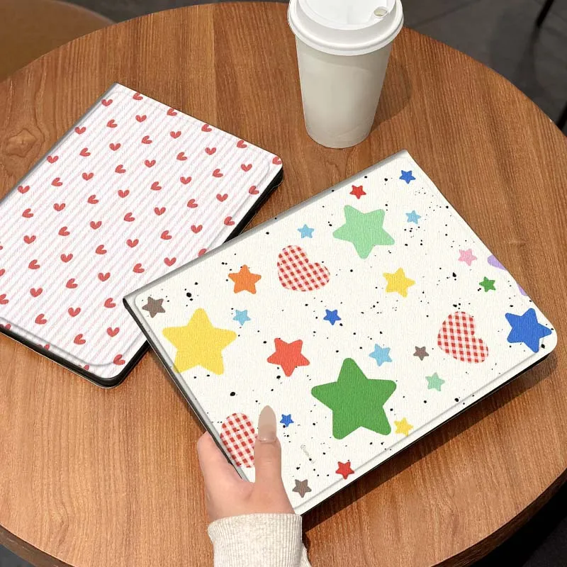 

Cartoon Star Heart Pattern Gift Tablet Case For Lenovo Xiaoxin Legion Pad Tab Pro GT Y700 Gen4 2 11 P11 M10 K10 3rd Plus Gen