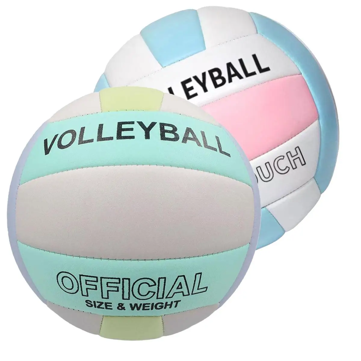 Official Size 5 Volleyball, Soft Indoor Outdoor Volleyball For Game Gym Training Beach Play, Volleyballs For Beginner, Teenager