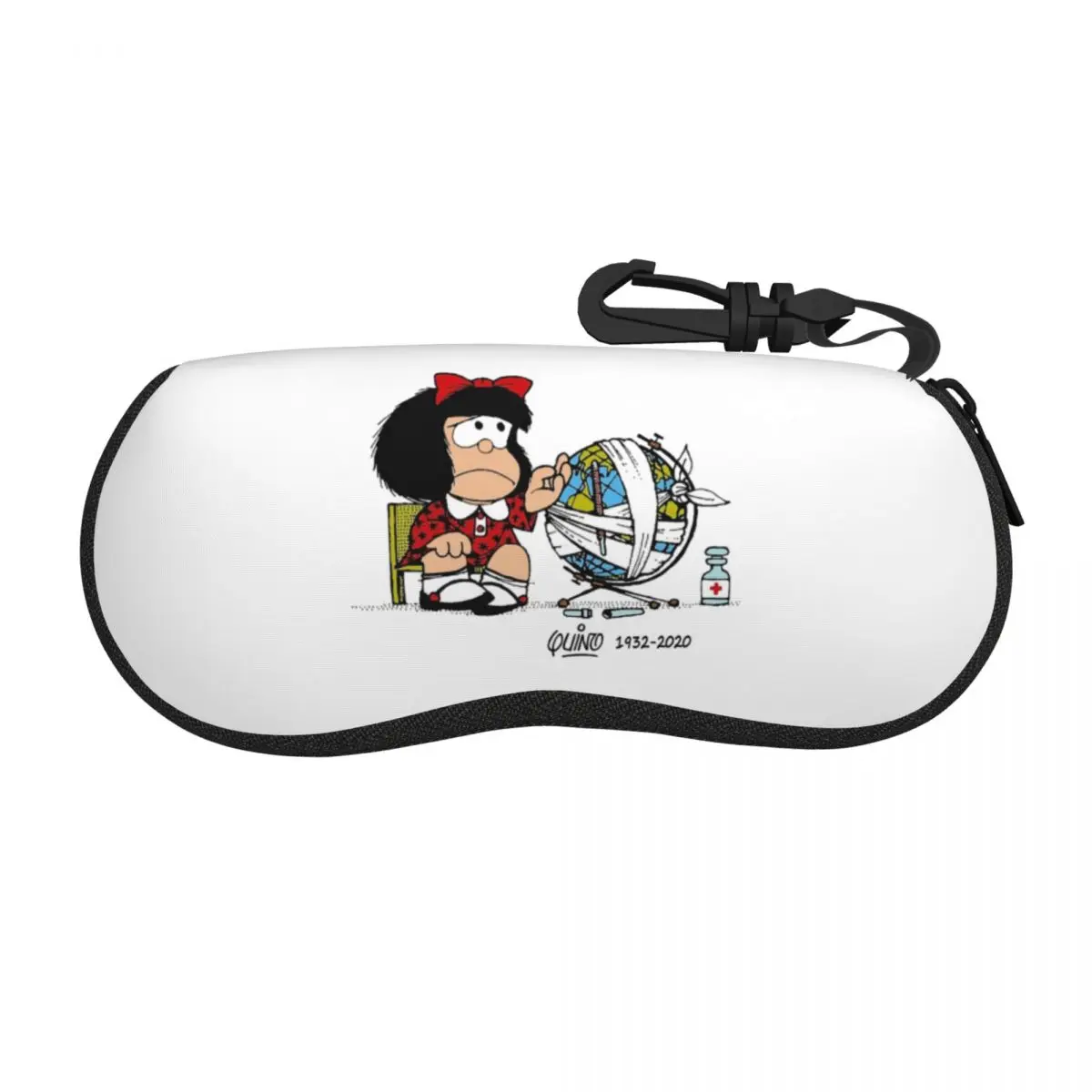 Custom Humor Adios Quino Shell Eyeglasses Protector Cases Cool Sunglass Case Mafalda Cartoon Manga Glasses Bag