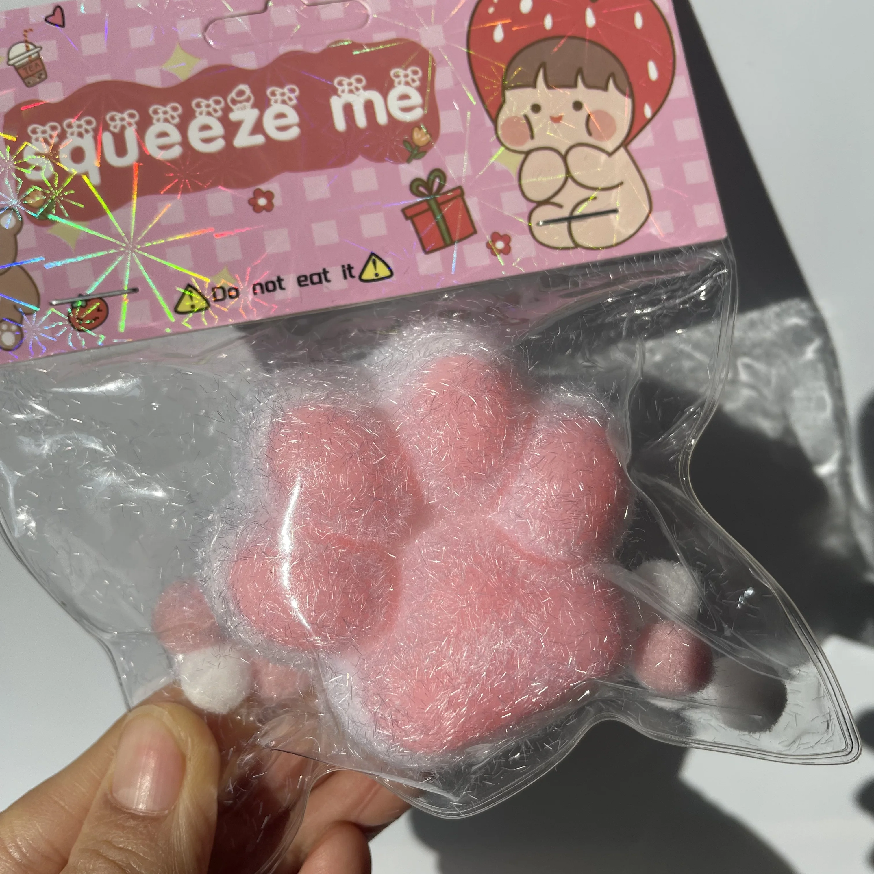 スクイーズ猫の足のおもちゃかわいいソフト Abreact リリーフリラックスおもちゃ粘着解凍ピンチ猫の足ストレスリリーフフワフワおもちゃギフト