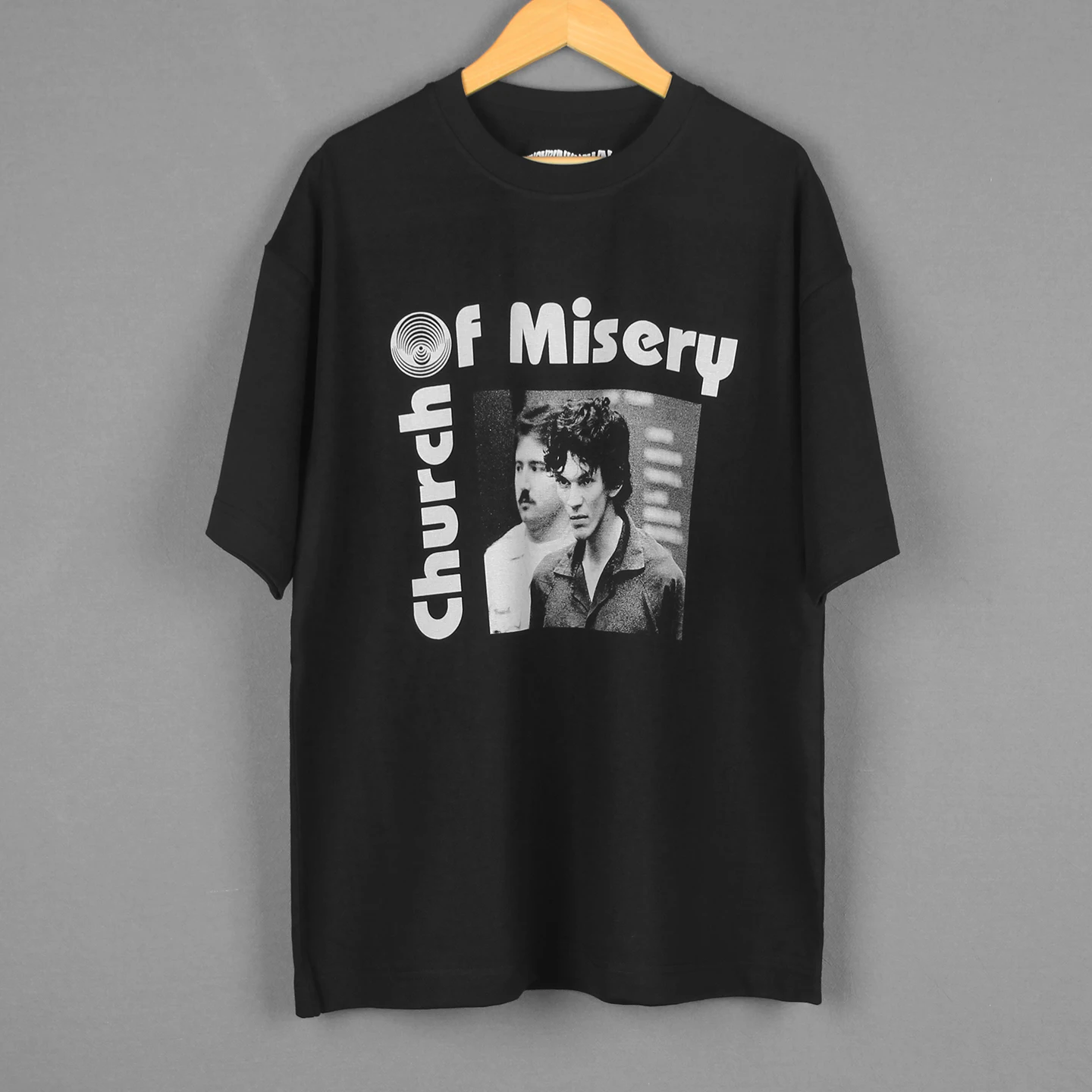 Church Of Misery T-Shirt Richard Ramirez Heavy Metal Rock Band Men's Tops Clothes Printed Short Sleeves Cotton Shirt For Man