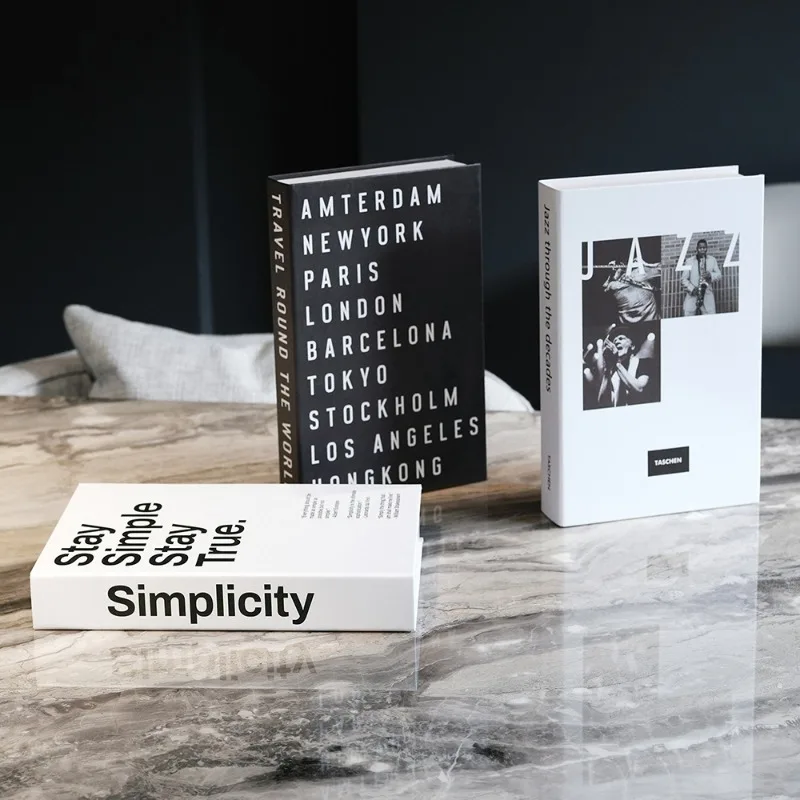 3 stks/set Nep Boek Luxe Fotografie Props Boeken Decor Eenvoudige Moderne Faux Boeken Salontafel Props Boek Ornamenten